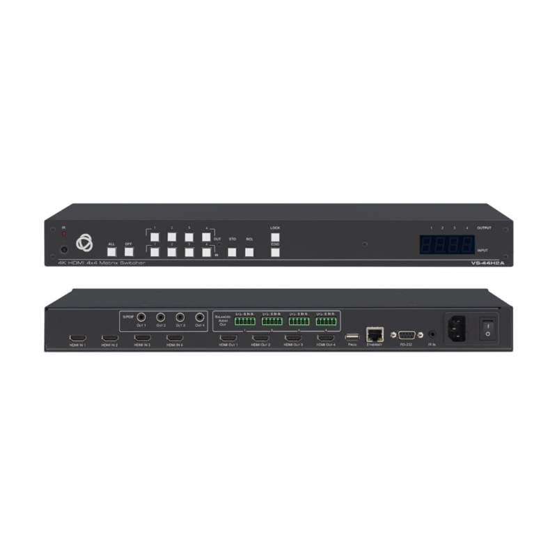 VS-44H2AGrille de commutation HDMI 4x4 4K